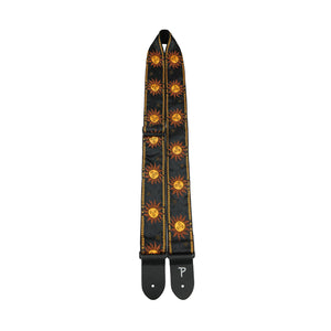 Perri's 7008 2" Suns Jacquard Guitar Strap-Black-Music World Academy