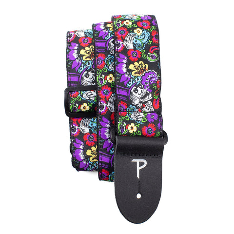 Perri's 7274 2" Mardi Gras Jacquard Guitar Strap-Music World Academy