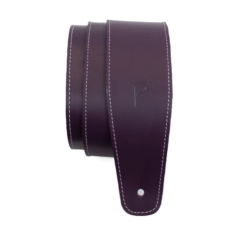 Perri's 7288 2.5" Baseball Leather Guitar Strap-Purple-Music World Academy