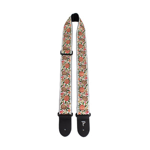 Perri's 7584 2" Jacquard Guitar Strap-Regal Flower-Music World Academy