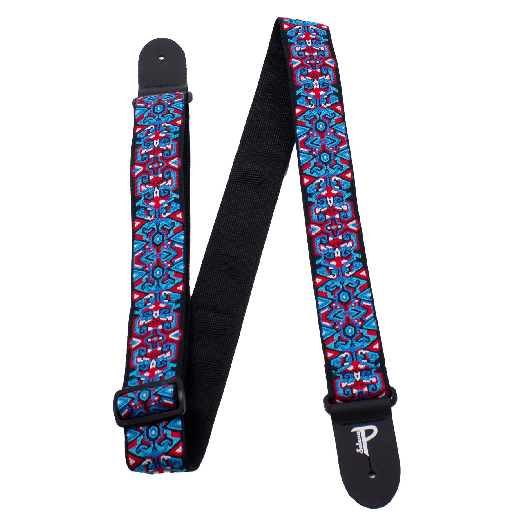 Perri's 7650 The Hope Collection 2" Jacquard Guitar Strap-Bandera Fire & Ice-Music World Academy