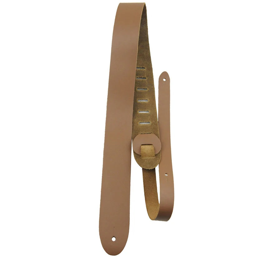 Perri's P20-2181 2" Leather Guitar Strap-Tan-Music World Academy