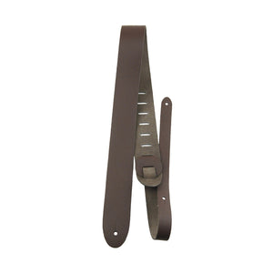 Perri's P20-2183 2" Leather Guitar Strap-Brown-Music World Academy