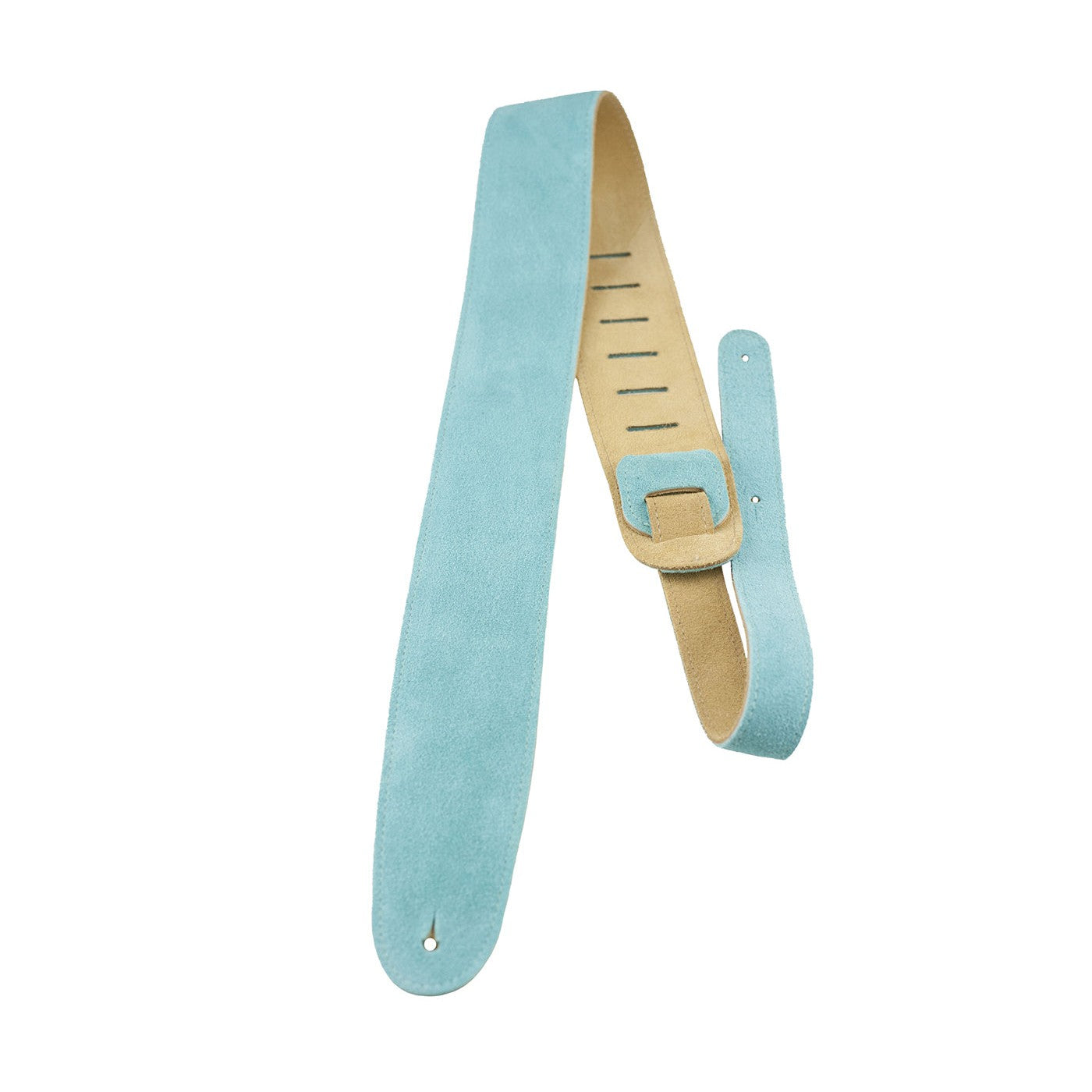 Perri's P25S-209 2.5" Suede Guitar Strap-Teal-Music World Academy