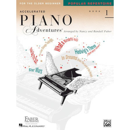 Piano Adventures Accelerated for the Older Beginner Popular Repertoire Book 1-Music World Academy