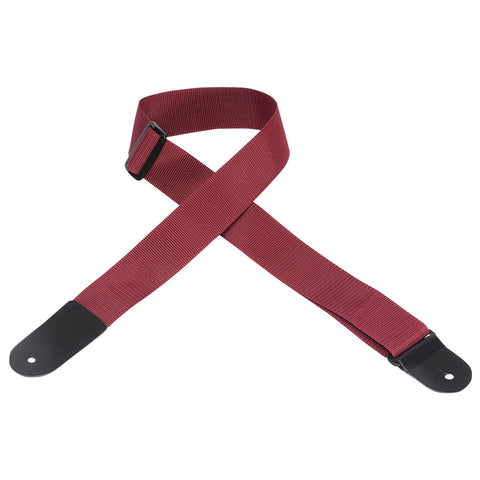 Planet Waves 50PWS04 2" Nylon Guitar Strap-Burgundy-Music World Academy