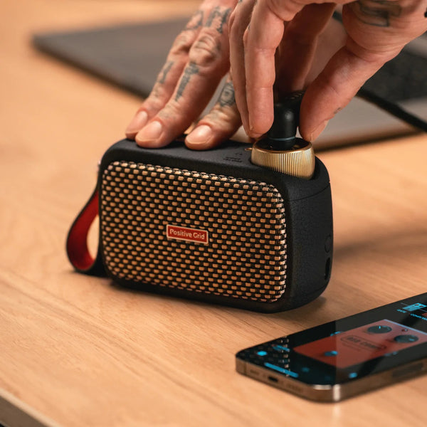 Positive Grid SPARK-GO Ultra Portable Smart Guitar/Bass Amp with Bluetooth Speaker-Music World Academy