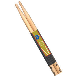 RB RB-5B Drumsticks 5B Wood Tip-Maple-Music World Academy