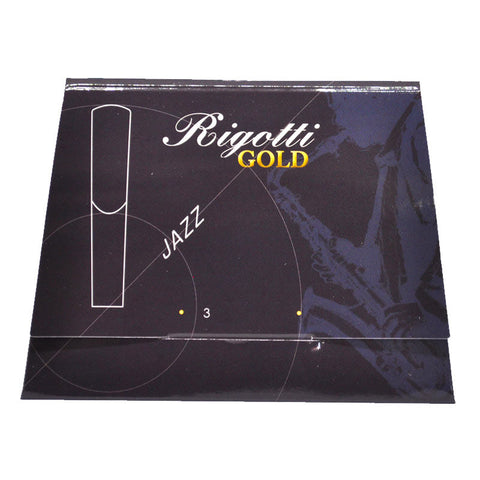 Rigotti RG3.JSA Gold Jazz Alto Saxophone Reeds 1.5 Medium-Pack of 3-Music World Academy