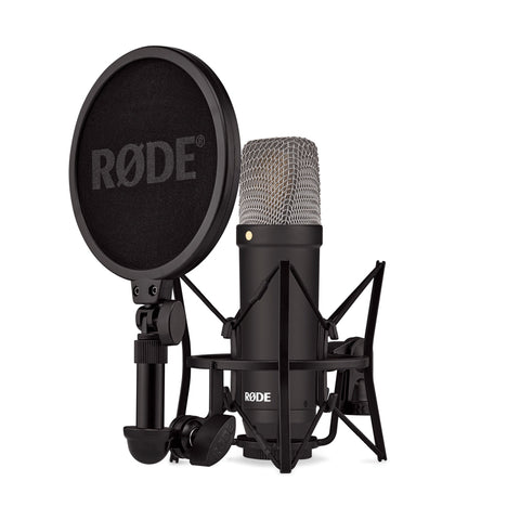 Rode NT1-SIGNATUREBLACK Studio Condenser Microphone-Black-Music World Academy