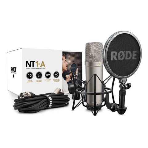 Rode NT1A Condenser Microphone Studio Package (Discontinued)-Music World Academy