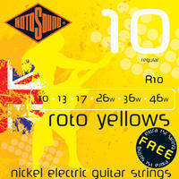 Rotosound R10 Nickel on Steel Electric Guitar Strings Regular 10-46-Music World Academy