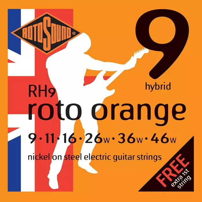 Rotosound RH9 Nickel on Steel Electric Guitar Strings 9-46-Music World Academy