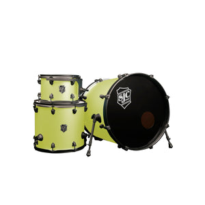 SJC PFK322FB-SLWBJ Pathfinder 3-Piece Drum Shell Pack-Sublime Lime-Music World Academy