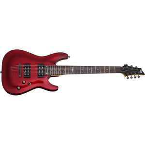 Schecter 3823-SHC C-7 SGR 7-String Electric Guitar with Gig Bag-Metallic Red-Music World Academy