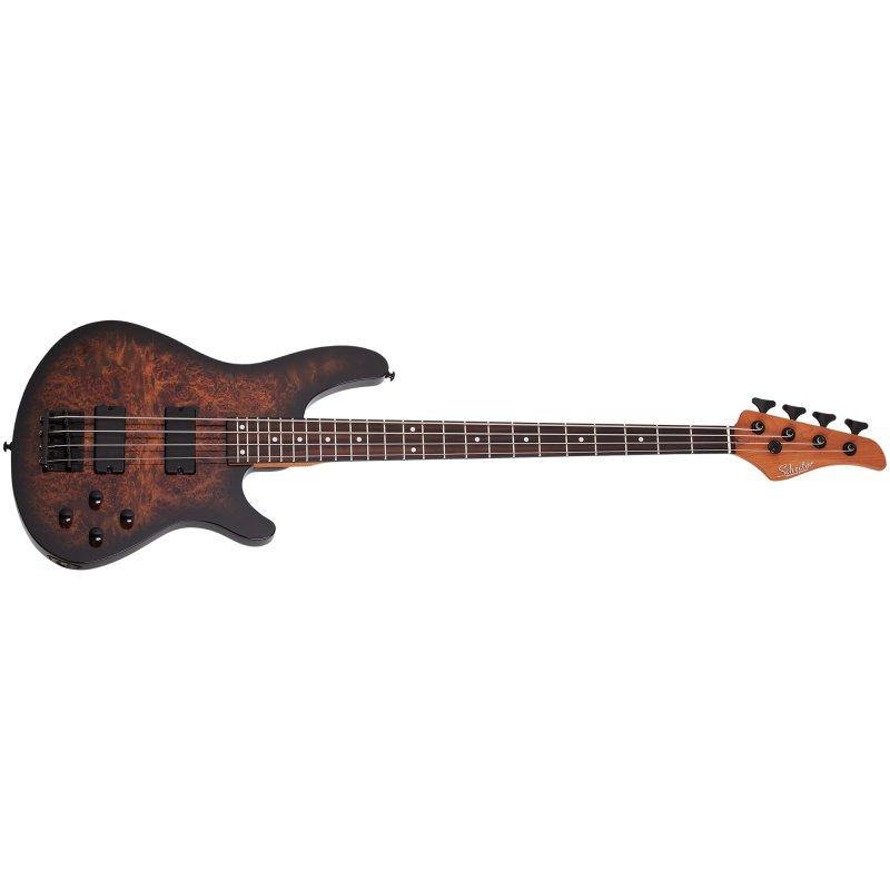 Schecter 3970 C-4 Standard Electric Bass-Tobacco Burl-Music World Academy