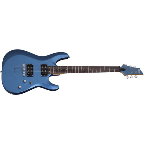 Schecter 431 C-6 Deluxe Electric Guitar-Satin Metallic Light Blue-Music World Academy