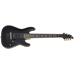 Schecter Demon-7 7-String Electric Guitar-Aged Black Satin-Music World Academy