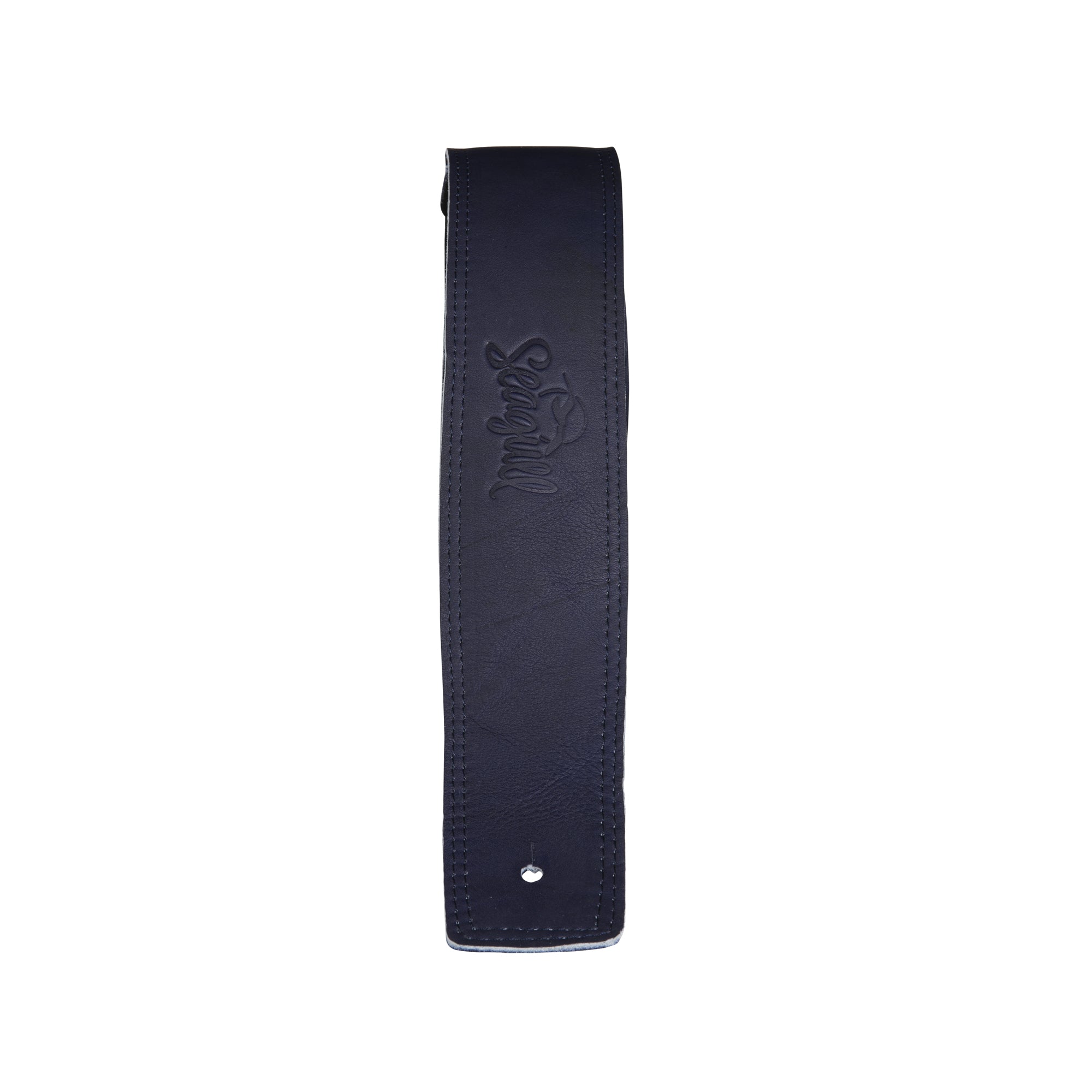 Seagull 048601 Durango Leather Guitar Strap-Blue-Music World Academy