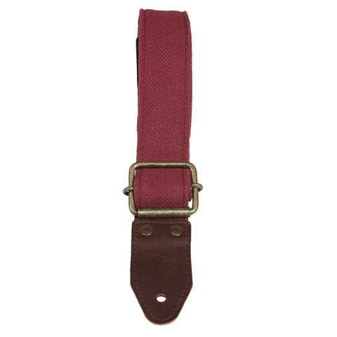 Seagull 048717 Outlaw Cotton Guitar Strap-Red-Music World Academy