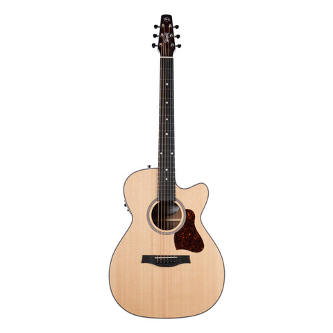 Seagull Maritime Concert Hall SWS Acoustic/Electric Guitar-Natural-Music World Academy