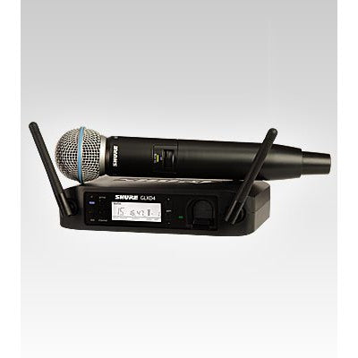 Shure GLXD24/B58-Z2 Digital Wireless Handheld System with BETA58A Microphone (Discontinued)-Music World Academy
