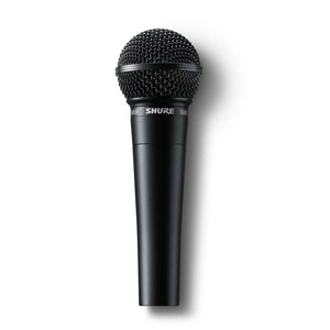 Shure SM58-BLK Special Edition Cardioid Dynamic Microphone-All Black-Music World Academy