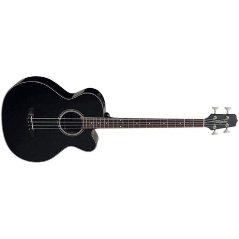 Takamine GB30CE-BLK Acoustic/Electric Bass Guitar-Black-Music World Academy