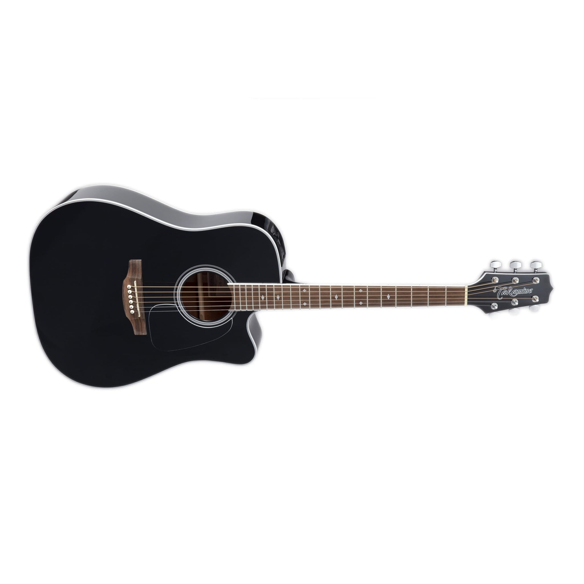 Takamine GD34CE-BLK Dreadnought Acoustic/Electric Guitar with Gig Bag-Black-Music World Academy
