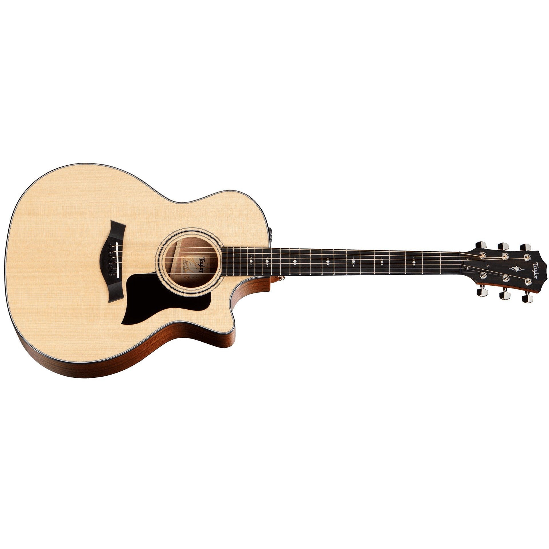 Taylor 314CE 300 Series Grand Auditorium Acoustic/Electric Guitar with V-Class Bracing, ES2 Pickup & Hardshell Case-Music World Academy