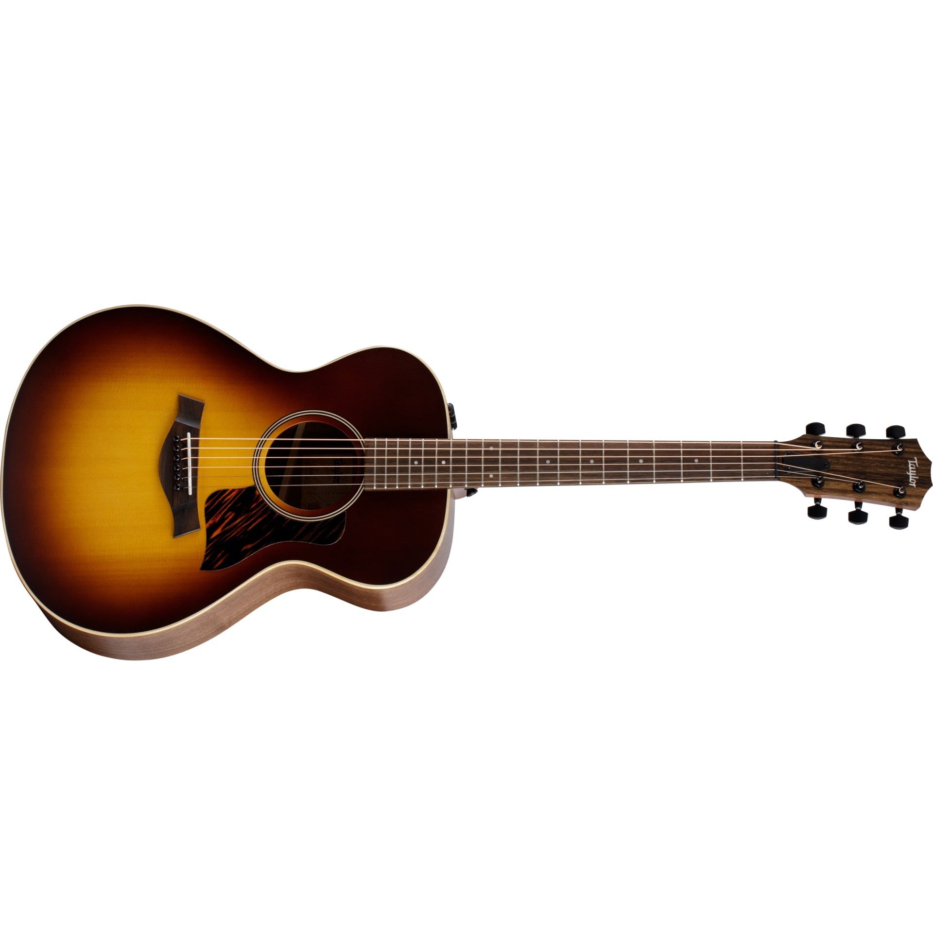 Taylor AD12e-SB American Dream Walnut/Spruce Acoustic/Electric Guitar with AeroCase-Tobacco Sunburst-Music World Academy