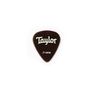 Taylor Premium Celluloid Guitar Picks 12-Pack .71mm-Tortoise Shell-Music World Academy