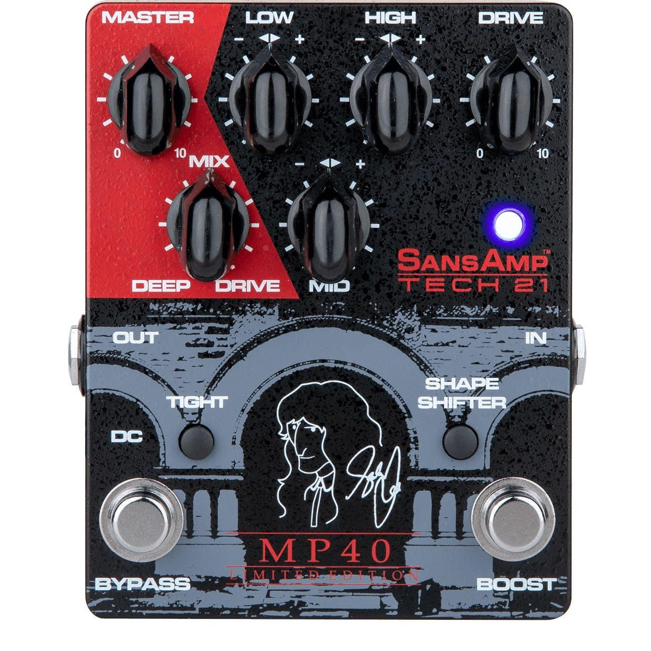 Tech 21 MP40 Limited Edition Geddy Lee Signature SansAmp Pedal (Discontinued)-Music World Academy