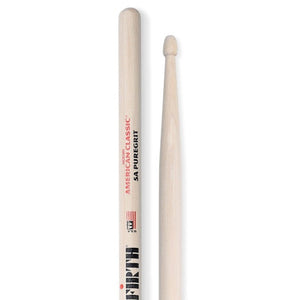 Vic Firth 5APG American Classic Pure Grit Hickory 5A Drumsticks Wood Tip (Discontinued)-Music World Academy