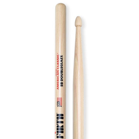 Vic Firth 5BDG American Classic Double Glaze 5B Drumsticks Wood Tip (Discontinued)-Music World Academy