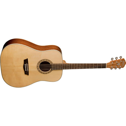 Washburn WD7S-O Harvest Series Dreadnought Acoustic Guitar-Natural (Discontinued)-Music World Academy