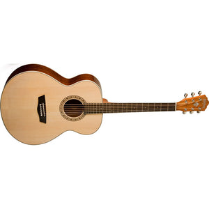 Washburn WG7S-W Grand Auditorium Acoustic Guitar-Natural (Discontinued)-Music World Academy