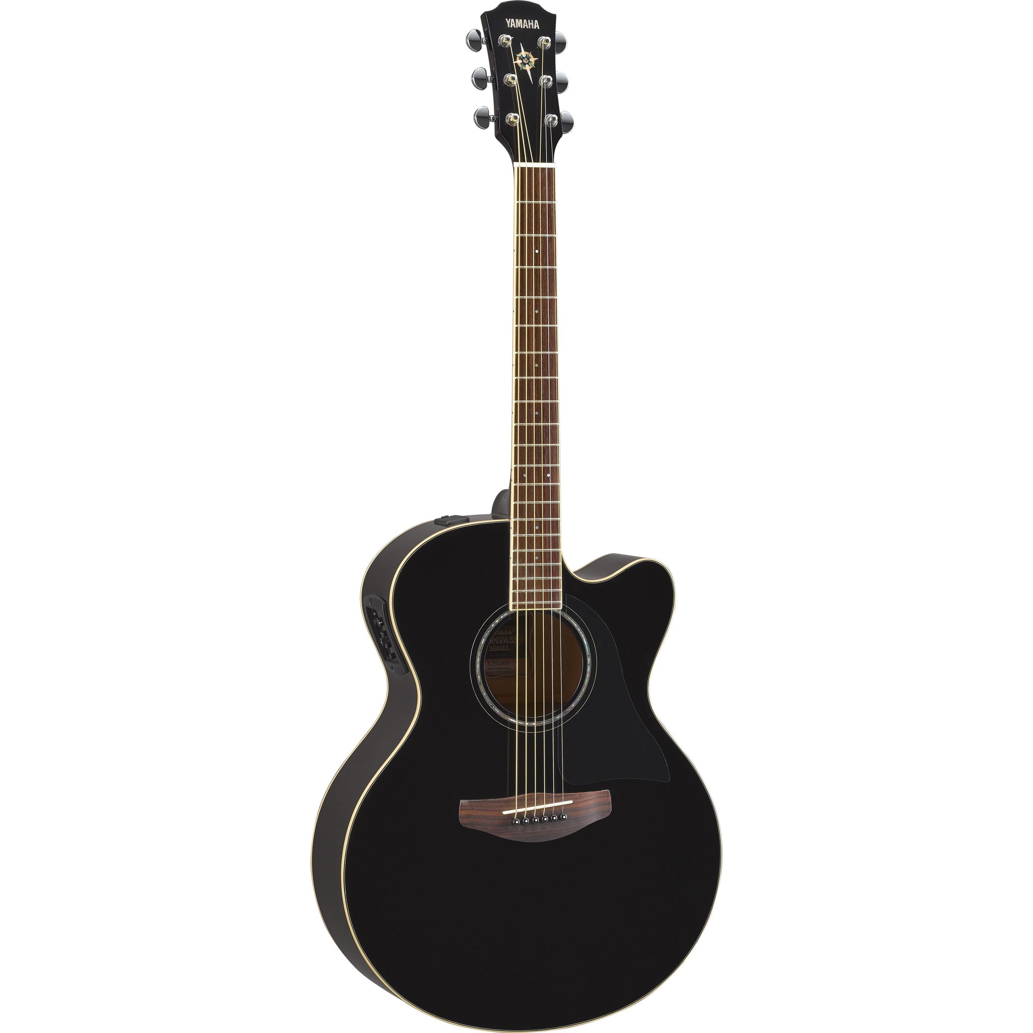 Yamaha CPX600-BL Acoustic/Electric Guitar-Black-Music World Academy
