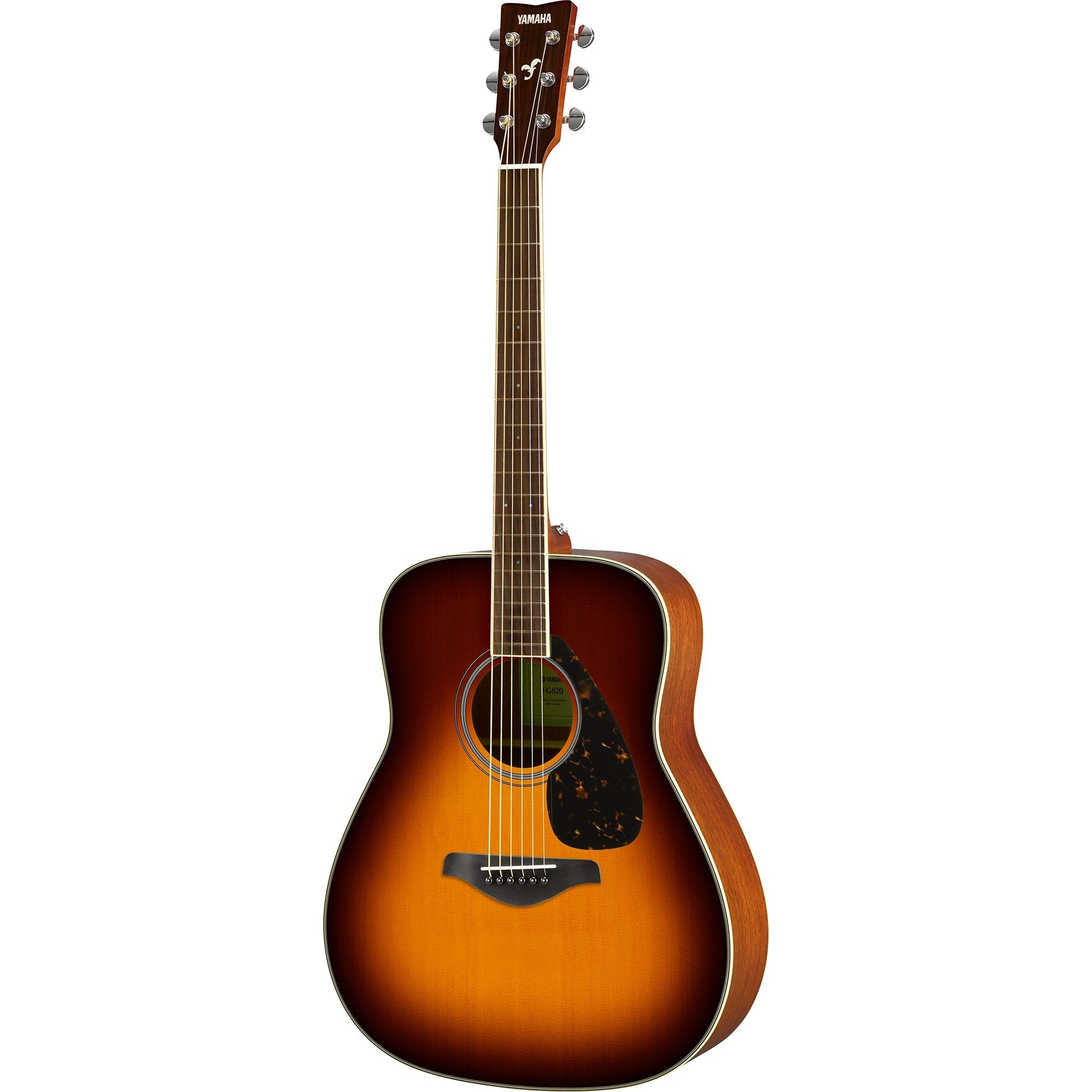 Yamaha FG820-BS FG Series Folk Acoustic Guitar-Brown Sunburst-Music World Academy