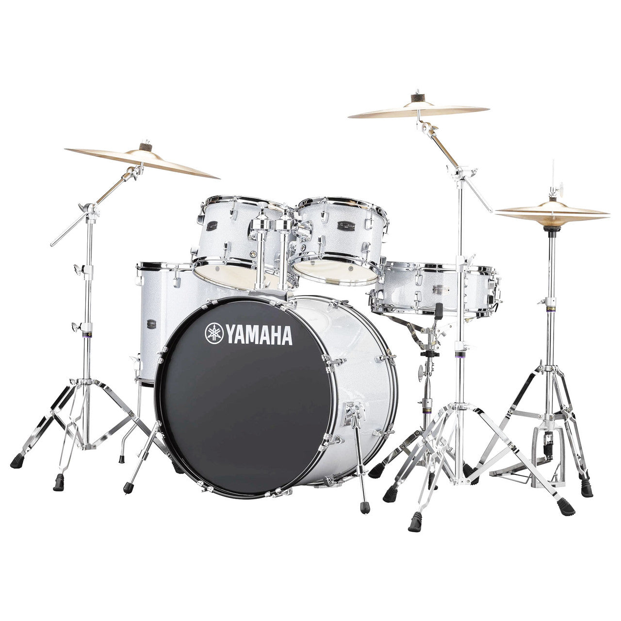 Yamaha RDP2F56W-SLG Rydeen 5-Piece Drumset with Hardware-Silver Glitter-Music World Academy
