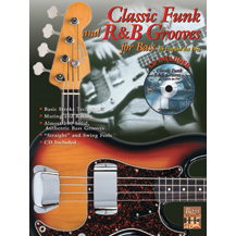 Alfred 0449B Classic Funk and R&B Grooves for Bass Book with CD-Music World Academy