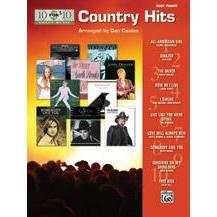 Alfred 10 for 10 Country Hits Easy Piano Book-Music World Academy
