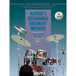 Alfred 16926 Beginning Drumset Method Book with Online Audio Access-Music World Academy