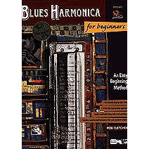 Alfred 17897 Blues Harmonica for Beginners Book with CD-Music World Academy