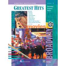 Alfred 19660 Basic Adult Piano Greatest Hits Book-Level 3-Music World Academy