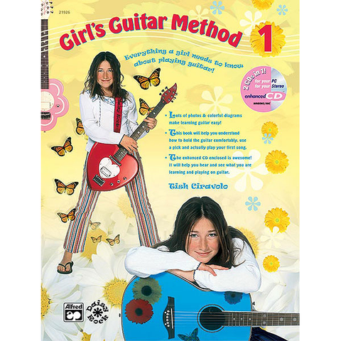Alfred 21926 Girl's Guitar Method Book 1 with CD-Music World Academy