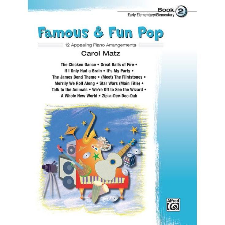 Alfred 22422 Famous & Fun Pop-Book 2-Music World Academy