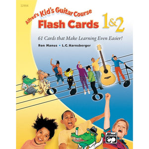 Alfred 22904 Kid's Guitar Course Flash Cards Levels 1 & 2-Music World Academy