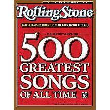 Alfred 30125 Rolling Stone 500 Greatest Songs of all Time Book Volume 1 Early Rock Easy Tab-Music World Academy