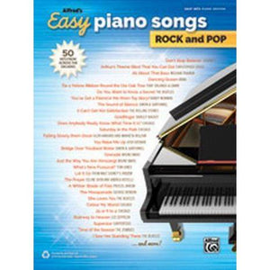 Alfred 44726 Easy Piano Songs Rock and Pop Book-Music World Academy